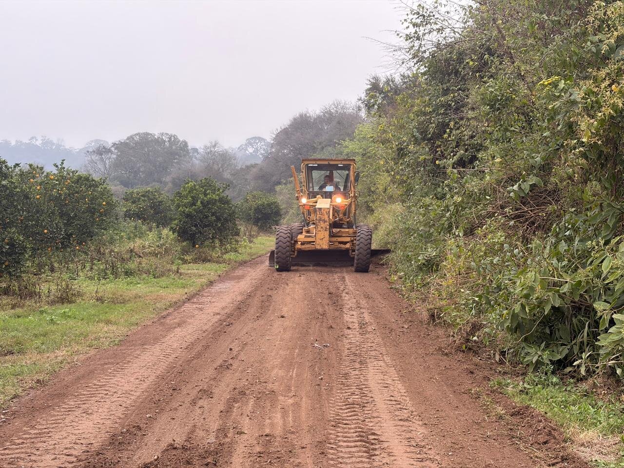 Avance de los trabajos de traza en el obrador La Esperanza